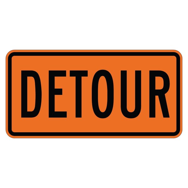 Sign Solutions Usa 12 in Height, 24 in Width, Aluminum, Horizontal Rectangle DUS08WZO2412M4-8 - main